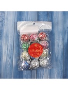 Ёлочные игрушки «Цветная посыпка», шары новогодние, d=3 см, набор 12 шт. 10497707