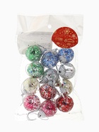 Ёлочные игрушки «Цветная посыпка», шары новогодние, d=3 см, набор 12 шт. 10497707
