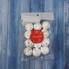 Ёлочные игрушки «Золотые вкрапления», шары новогодние, пенопласт, d=3 см, набор 12 шт. - Фото 3