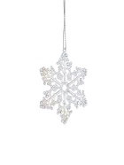 Ёлочная игрушка 6 шт. «Зимнее волшебство. Созвездие» пластик, снежинка, 12 см - Фото 5