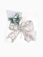 Ёлочная игрушка «Зимнее волшебство. Бантик блеск жемчужины» пластик, 11×10 см, белый - Фото 7