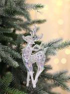 Ёлочная игрушка «Зимнее волшебство. Созвездие» пластик, олень с белыми копытами, 16×7.5 см 10497735