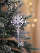 Ёлочные игрушки 2 шт. «Зимнее волшебство. Созвездие» пластик, ключик, 15×6.5 см 10497737