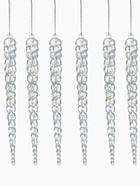 Ёлочные игрушки 6 шт. «Зимнее волшебство. Созвездие» пластик, сосулька, 18×1.5 см, перелив - Фото 5