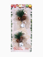 Ёлочные игрушки 2 шт. «Зимнее волшебство. Композиция на бантике с бубенчиком», 11×9 см - Фото 8