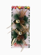 Ёлочные игрушки 2 шт. «Зимнее волшебство. Композиция на бантике» пластик, сосулька, 11×11 см - Фото 8