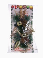 Ёлочные игрушки 2 шт. «Зимнее волшебство. Композиция на бантике» пластик, сосулька, 11×11 см - Фото 9