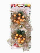 Ёлочные игрушки 2 шт. «Зимнее волшебство. Композиция на бантике» пластик, ягодки, 13×15 см - Фото 8