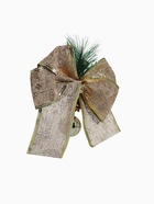 Ёлочные игрушки 2 шт. «Зимнее волшебство. Композиция на бантике» пластик, шарик, 12×15 см - Фото 7