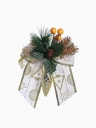 Ёлочные игрушки 2 шт. «Зимнее волшебство. Композиция на бантике» пластик, сосулька с ягодками, 12×15 см - Фото 5