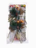 Ёлочные игрушки 2 шт. «Зимнее волшебство. Композиция на бантике» пластик, сосулька с ягодками, 12×15 см - Фото 9