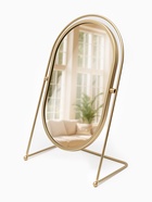 Зеркало настольное PREMIUM, металлическое, 22×34×12 см, (17.5×26.5 см), цвет золотой - Фото 1
