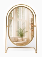 Зеркало настольное PREMIUM, металлическое, 22×34×12 см, (17.5×26.5 см), цвет золотой - Фото 2