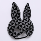 Карнавальная маска «Зайка», цвет серебряный - Фото 2