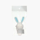 Ниблер для прикорма, от 5 мес., с силиконовой сеточкой, размер М «Зайка», вращающийся поршень, голубой - Фото 12