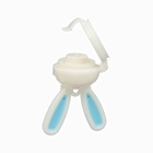 Ниблер для прикорма, от 5 мес., с силиконовой сеточкой, размер М «Зайка», вращающийся поршень, голубой - Фото 10