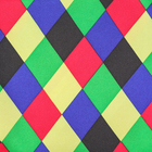 Ткань для рукоделия, атлас, цветные ромбы, лоскут 100х150 см - Фото 2