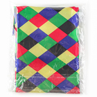 Ткань для рукоделия, атлас, цветные ромбы, лоскут 100х150 см - Фото 5