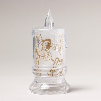 Свеча светодиодная «Бабочки», LED-ночник, 8×4.7 см