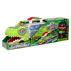 Автовоз-трек «Диногонки», 12 металлических машин, световые и звуковые эффекты - Фото 12
