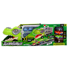 Автовоз-трек «Диногонки», 12 металлических машин, световые и звуковые эффекты - Фото 13