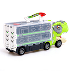 Автовоз-трек «Диногонки», 12 металлических машин, световые и звуковые эффекты - Фото 5