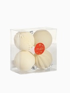 Ёлочные шары набор 4 шт., d=8 см «Бархатный зной» белый - Фото 8