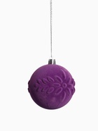 Ёлочные игрушки «Бархатный зной», шары новогодние, d=8 см, 4 шт., фиолетовый - Фото 5