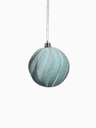 Ёлочные игрушки «Бархатный зной», шары новогодние, d=8 см, 4 шт., серый - Фото 6