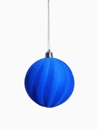 Ёлочные шары набор 4 шт., d=8 см «Бархатный зной» синий - Фото 6