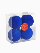Ёлочные шары набор 4 шт., d=8 см «Бархатный зной» синий - Фото 8