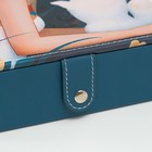 Шкатулка для украшений «Девушка со шпицем», с зеркалом, искусственная кожа, 15×21.5×5.5 см - Фото 5