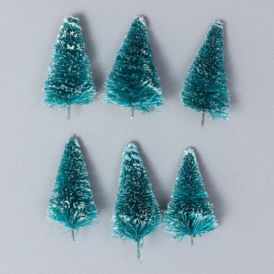 Декор для творчества «Ёлка», в наборе 6 шт., размер 1 шт. — 3.5×2×2 см