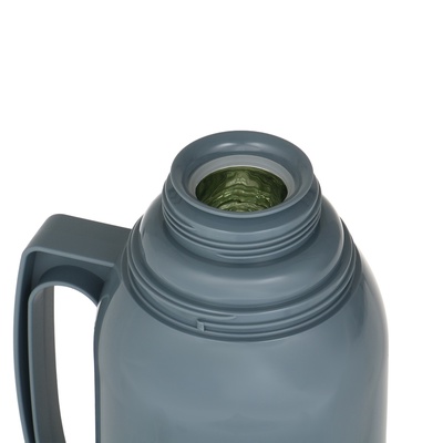 Термос 1.7 л, со стеклянной колбой, сохраняет тепло 14 ч, 14×34 см, серый