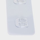 Крючки для полок самоклеящиеся двойные, 14×6 см, 2 шт., прозрачные - Фото 4