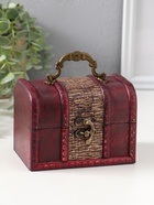 Шкатулка для украшений «Сундук. Абрэмо», дерево, 9×13×9.5 см  (артикул 10323733)  большой выбор товаров оптом и в розницу по низким ценам с доставкой