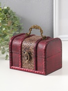 Шкатулка для украшений «Сундук. Абрэмо», дерево, 9×13×9.5 см  (артикул 10323733)  большой выбор товаров оптом и в розницу по низким ценам с доставкой