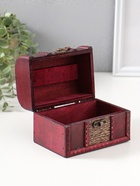 Шкатулка для украшений «Сундук. Абрэмо», дерево, 9×13×9.5 см  (артикул 10323733)  большой выбор товаров оптом и в розницу по низким ценам с доставкой