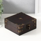 Шкатулка для украшений «Сундук. Адриана», дерево, 14×14×6.5 см - Фото 1