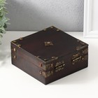 Шкатулка для украшений «Сундук. Адриана», дерево, 14×14×6.5 см - Фото 5