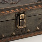 Шкатулка для украшений «Сундук. Аллегра», дерево, 18×12×8 см - Фото 2