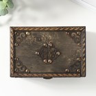 Шкатулка для украшений «Сундук. Аллегра», дерево, 18×12×8 см - Фото 3