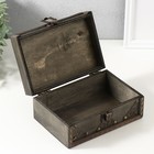 Шкатулка для украшений «Сундук. Аллегра», дерево, 18×12×8 см - Фото 4