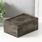 Шкатулка для украшений «Сундук. Аллегра», дерево, 18×12×8 см - Фото 5