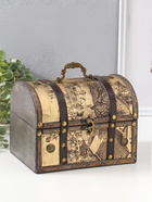 Шкатулка для украшений «Сундук. Ярмарка», дерево, 20×15×15.5 см 10323746