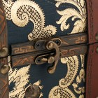 Шкатулка для украшений «Сундук. Золотые китайские огурцы», дерево, 20×15×15.5 см - Фото 2