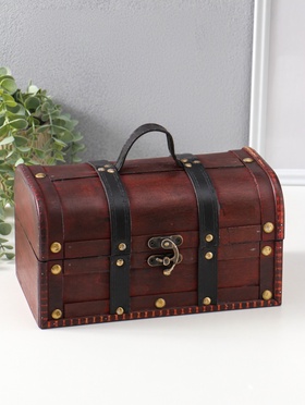 Шкатулка для украшений «Сундук. Джино», дерево, 26×15×14 см  (артикул 10323756)  большой выбор товаров оптом и в розницу по низким ценам с доставкой