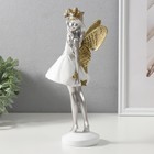 Фигурка полистоун «Девушка-фея в белом платьице», золото, 11.5×8.5×25 см - Фото 2