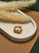 Кольцо металл «Тренд» перекрученное, цвет золото, размер 17 - Фото 3