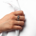 Кольцо металл «Тренд» перекрученное, цвет серебро, размер 17 - Фото 2